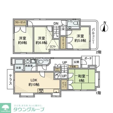 東町戸建の物件間取画像